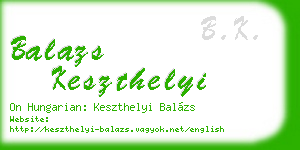balazs keszthelyi business card